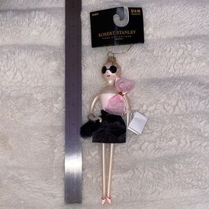 Robert Stanley Fashion Doll Blown Glass Christmas Tree Ornament NWT
